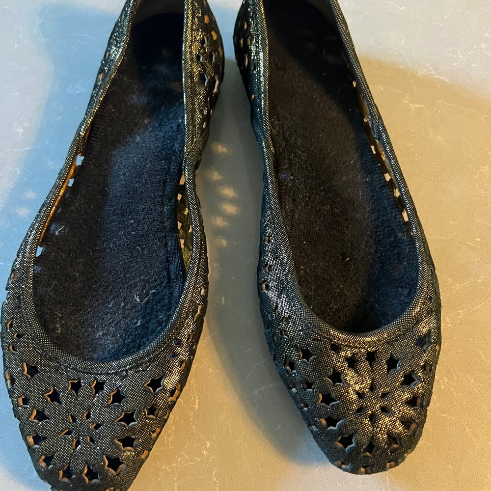 Jimmy Choo Women's Metallic Ballet Flats